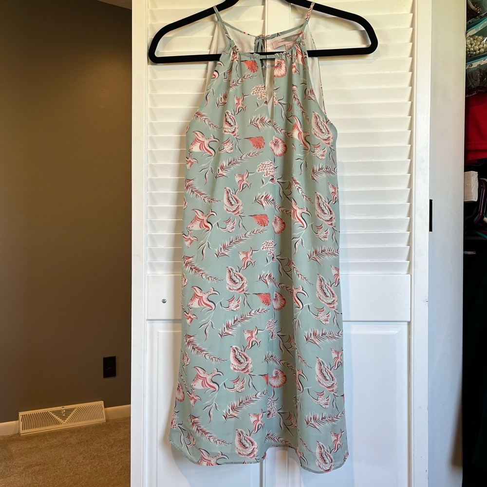 High Neck Sleeveless Dress